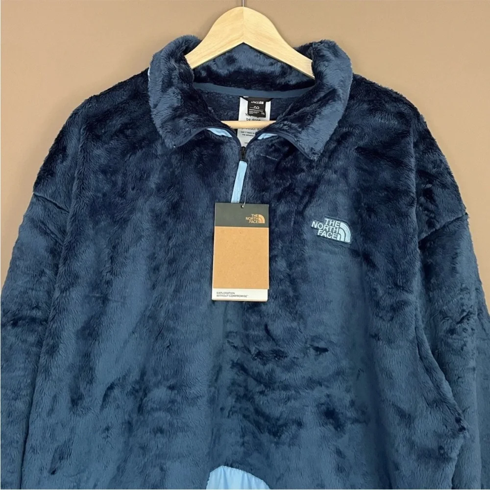 {The North Face} Novelty Osito Pullover Jacket in Blue - Womens XXL - NWT - Picture 2 of 15